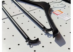 Плечики пластикові, трикотажні з перекладиною  46х2,5см (чорні)